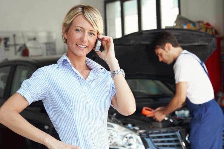 Mechanic and customer